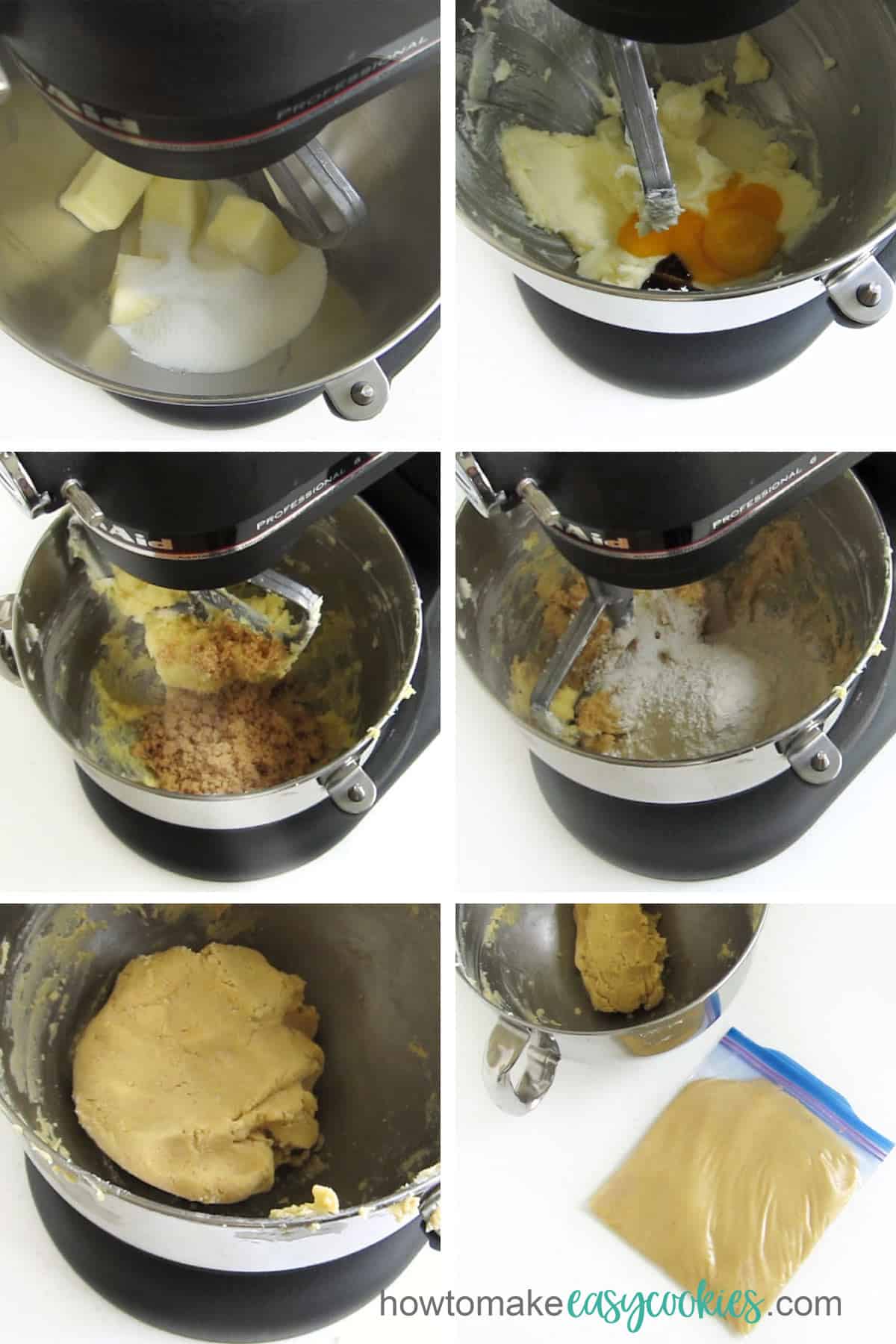 Mix butter, sugar, vanilla, eggs, almonds, sugar, flour, salt, and lemon zest to make Linzer Cookie dough. 