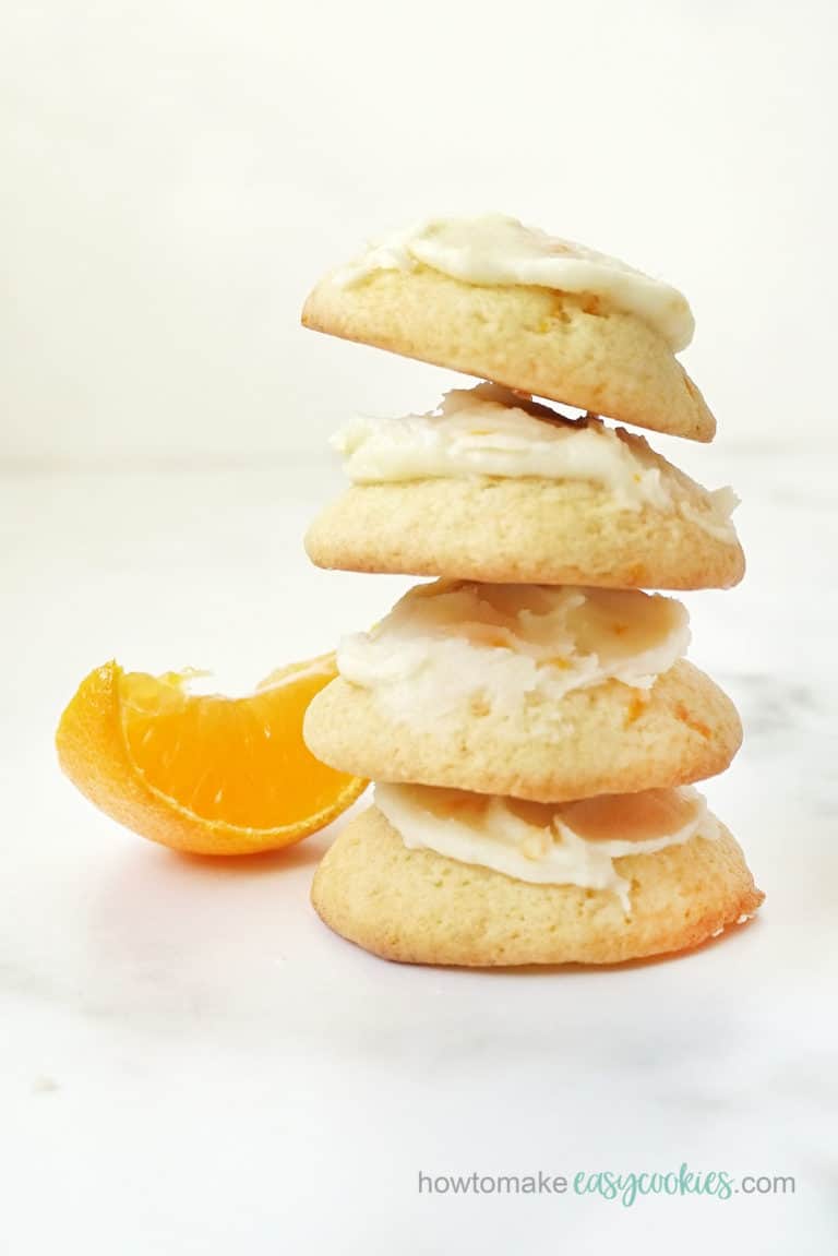 ORANGE DROP COOKIES with orange butter icing. EASY, DELICIOUS.