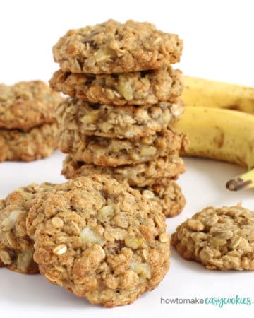 banana oatmeal cookies recipe image