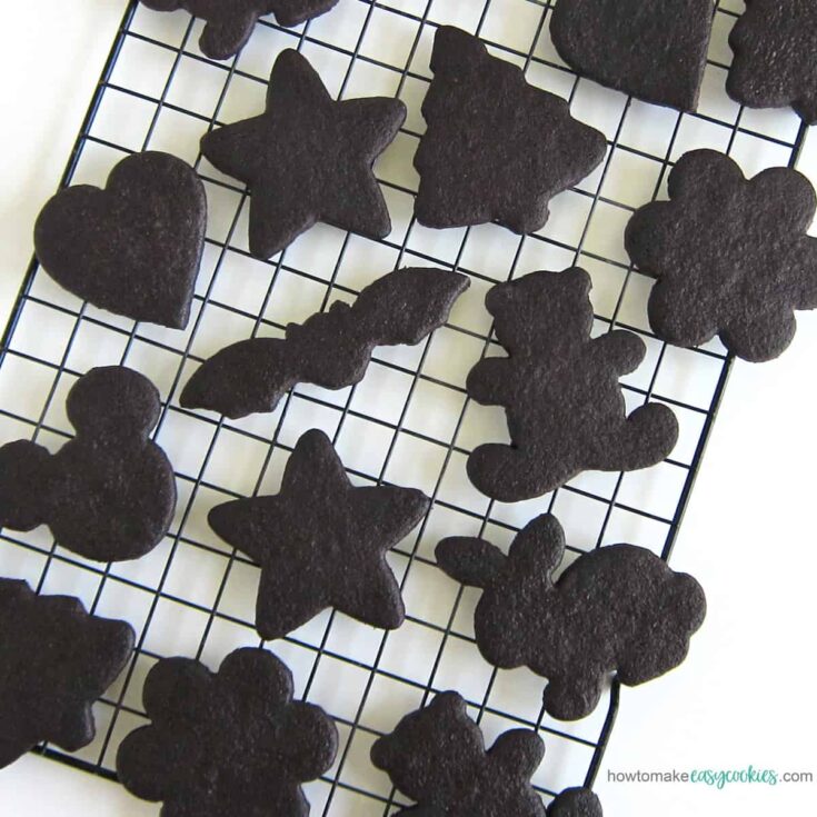 chocolate cut out cookies recipe image