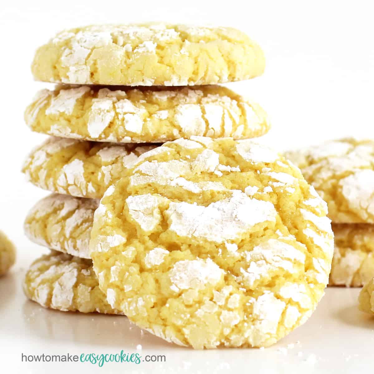 lemon cake mix cookies recipe image
