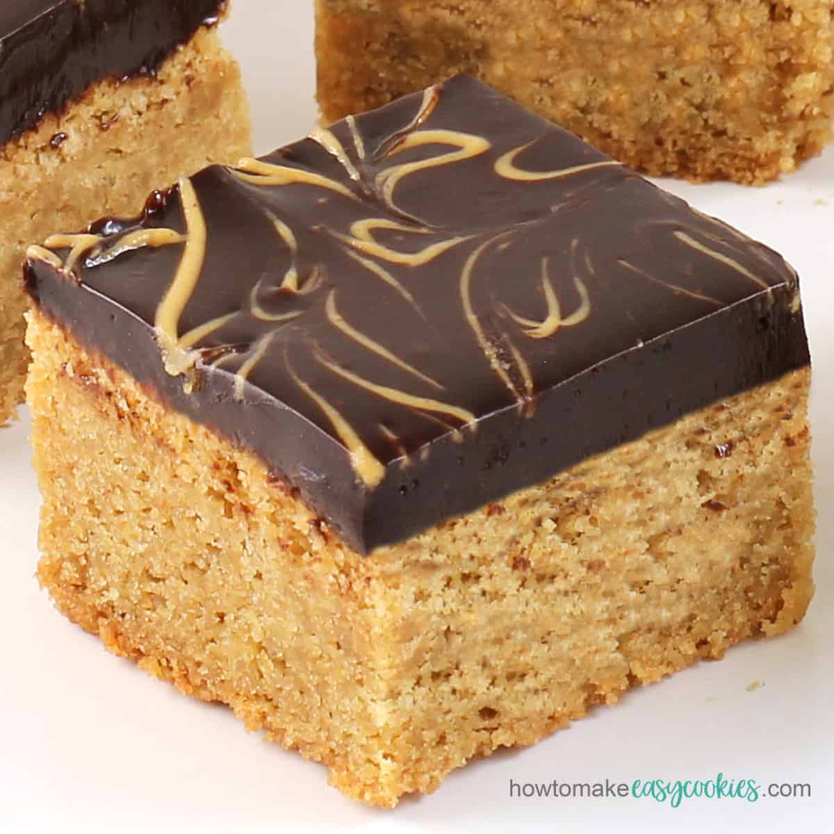 peanut butter chocolate cookie bars recipe image