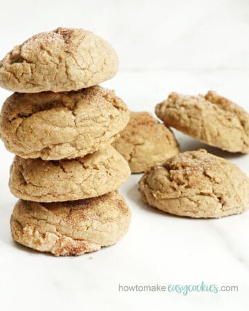 spice cake mix cookies with cinnamon sugar
