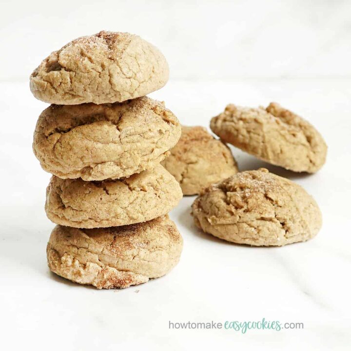 spice cake mix cookies with cinnamon sugar