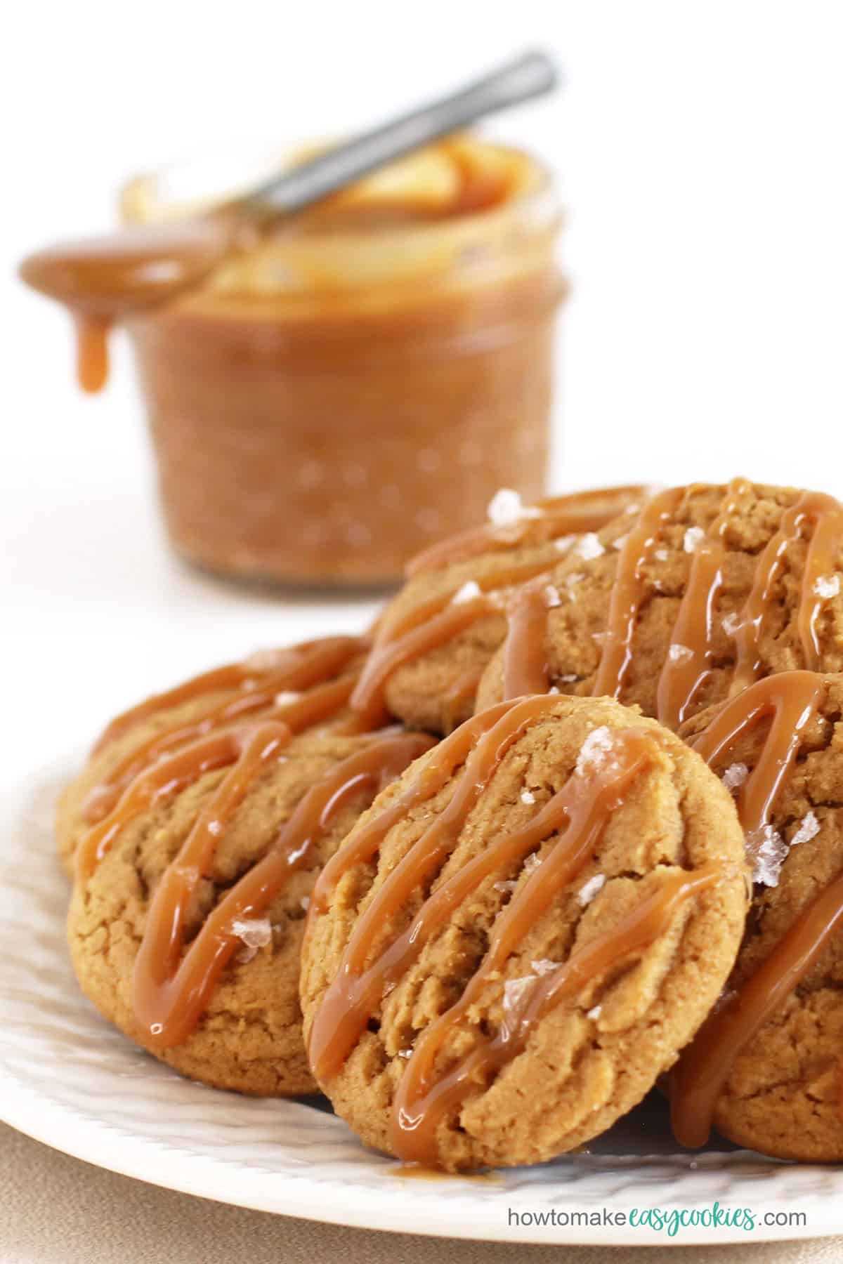 salted caramel cookies recipe image