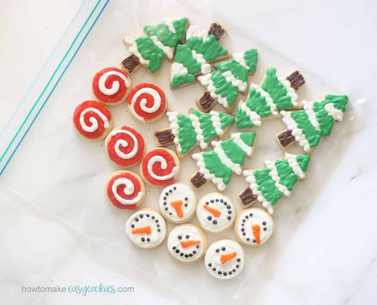 how to freeze decorated cookies