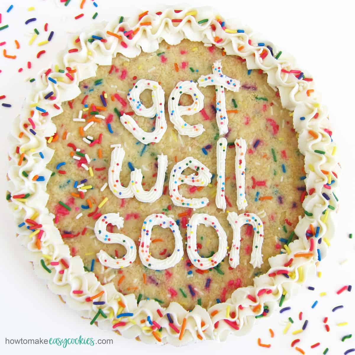 get well soon cookie cake
