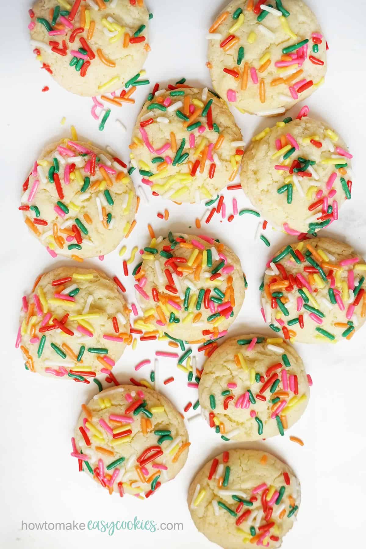 classic boxed white cake mix cookies